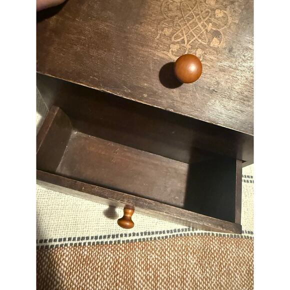 Wooden hanging box Treen Bible box storage - Picture 4 of 8